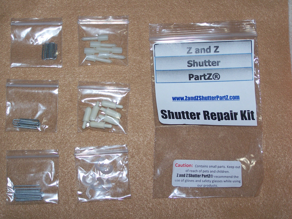 Interior Plantation Shutter Repair Kit – Louver Pins, Staples & Tension Washers