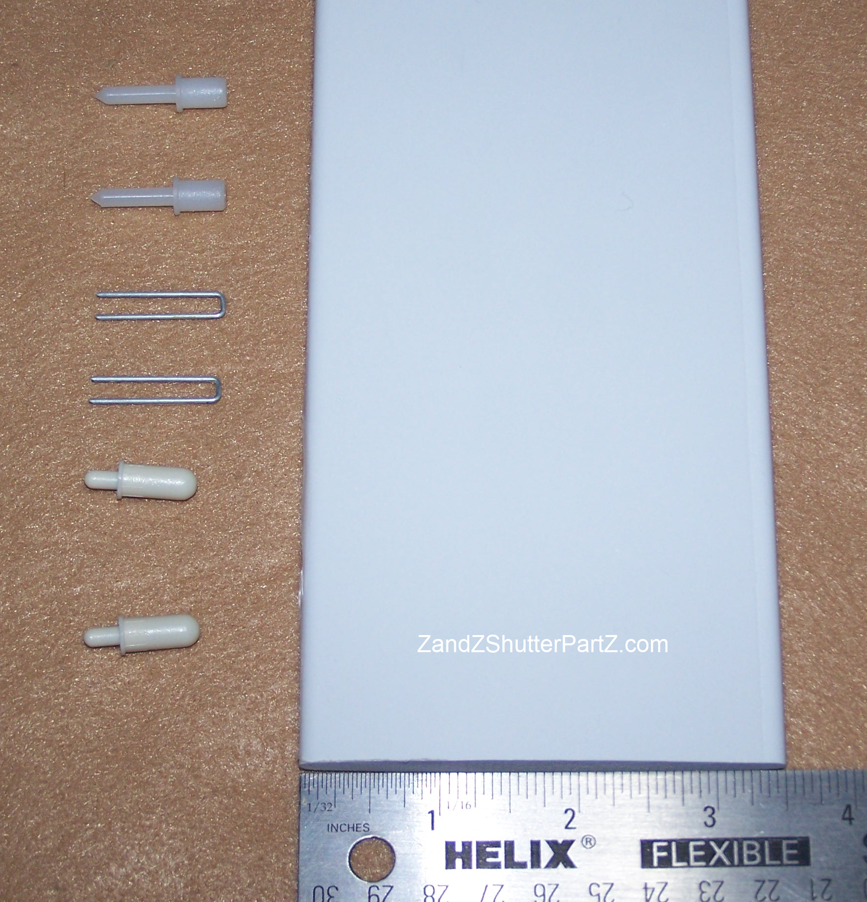 Interior Plantation Shutter Louver Replacement Kit – 3½" Wide, 24" Long