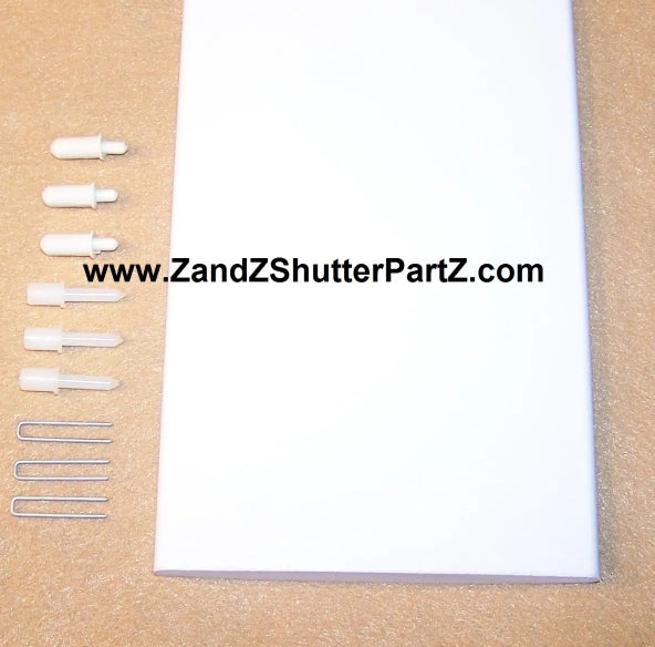 Interior Plantation Shutter Louver Replacement Kit – 4½" Wide, 36" Long