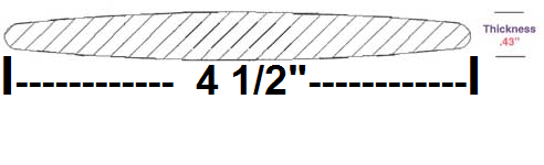 Interior Plantation Shutter Louver Replacement Kit – 4½" Wide, 36" Long