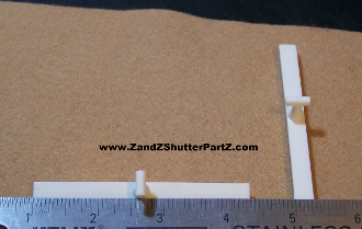 Thick Style Shutter Vane Connector for 4" Vinyl & Poly Louvers – 2 Pack (Part #ZZ065)