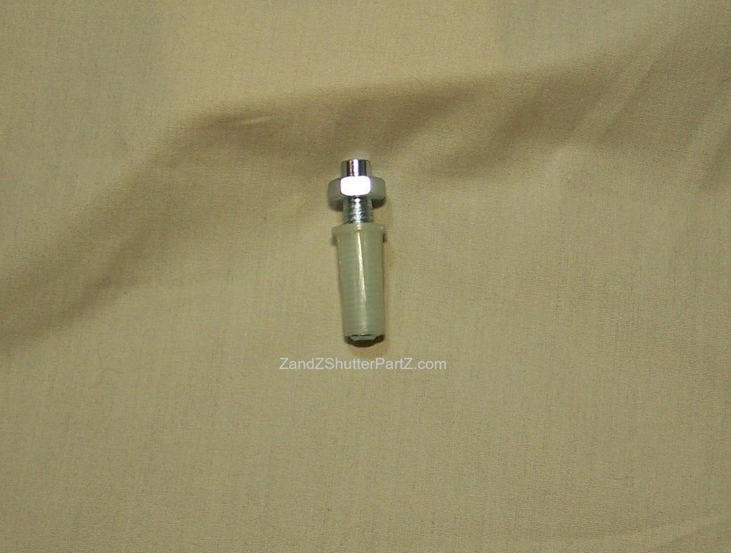 Adjustable Nylon Bottom Pivot for Bi-Fold & Bypass Plantation Shutters - Shutter Track Hardware
