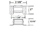 Aluminum Plantation Shutter Magnet – 13 lb. Pull, No Plastic Parts (2-Pack)