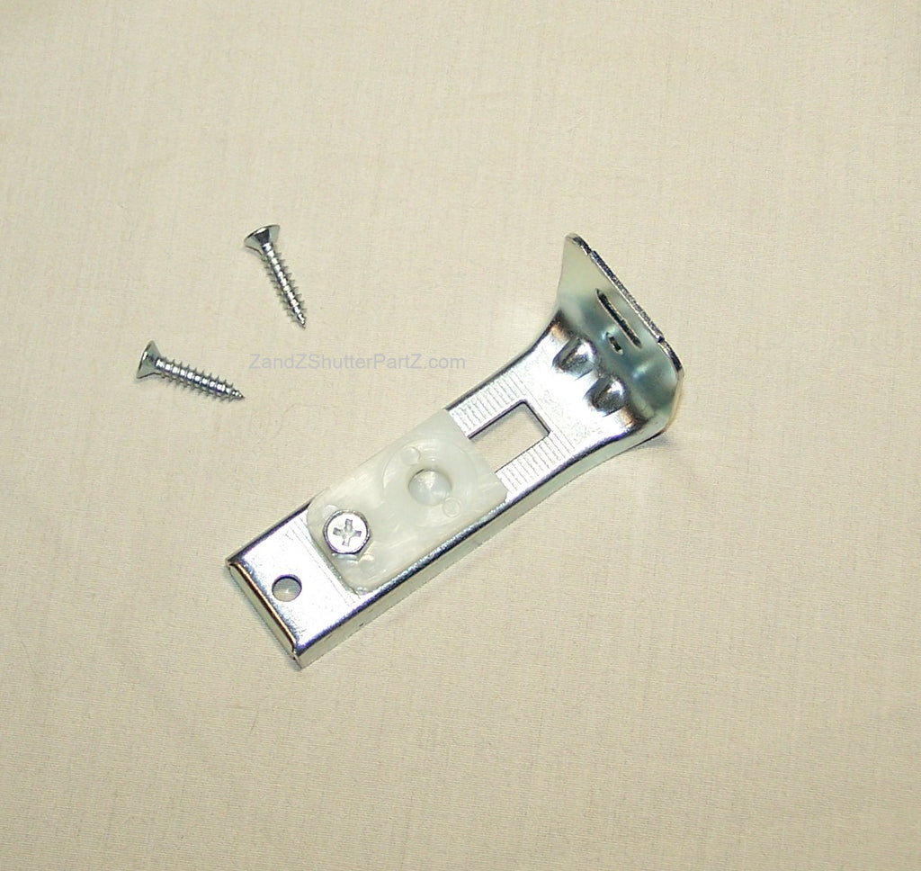 Replacement Floor Jamb Bracket with Screws for bypass and bi-fold plantation shutters