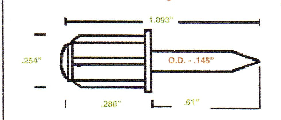 Two-Piece Plantation Shutter Tension Louver Pin – 12 Pack