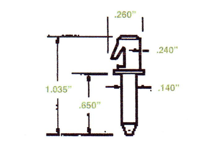 One-Piece Tension Louver Pin for Plantation Shutters – 12 Pack