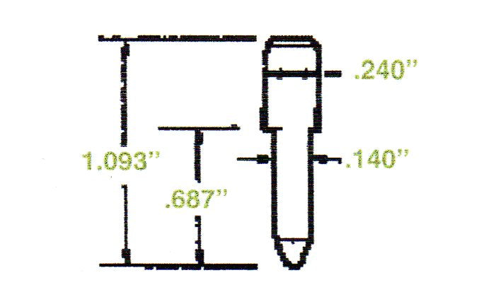 No Collar Shutter Louver Pin Dimensions