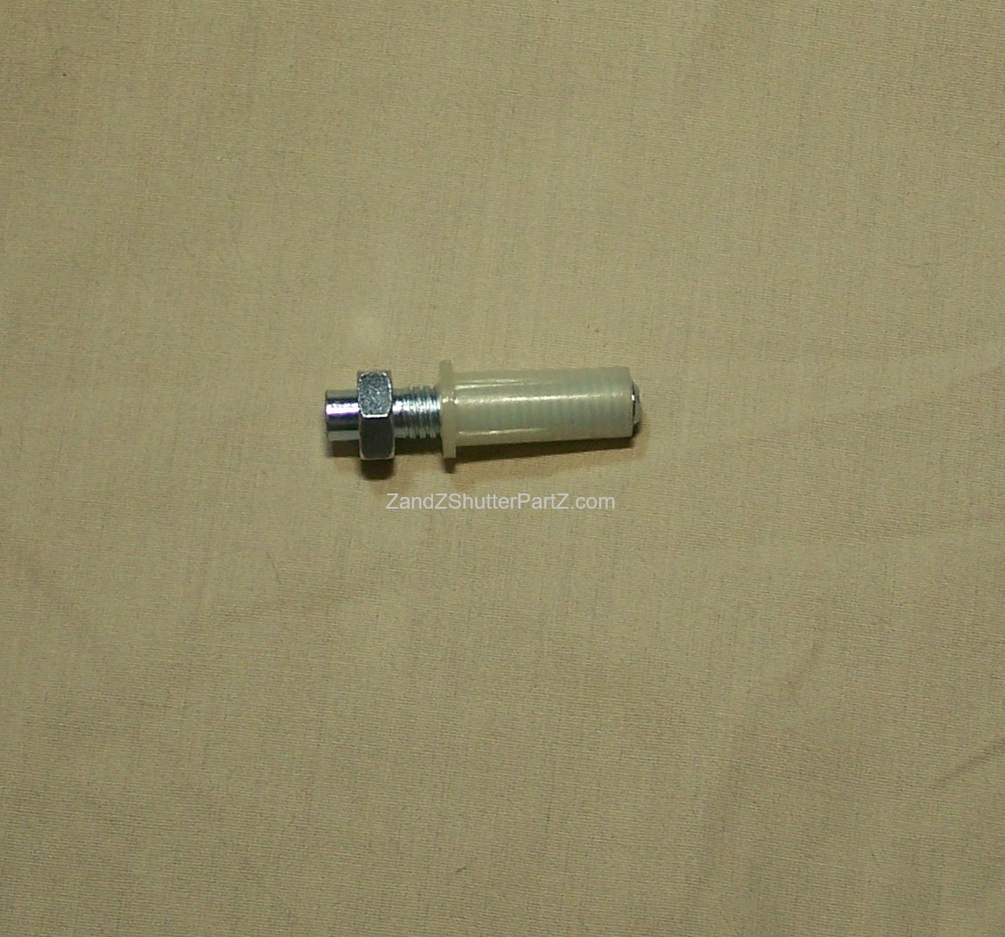 Adjustable Nylon Bottom Pivot for Bi-Fold & Bypass Plantation Shutters - Shutter Track Hardware