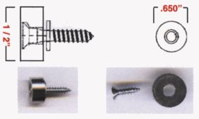 Round Hidden Magnet for Plantation Shutters – Concealed Hardware, 1/2" Pre-Drilled Fit (2-Pack)