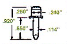 Thin Shaft Plantation Shutter Louver Pin – 12 Pack