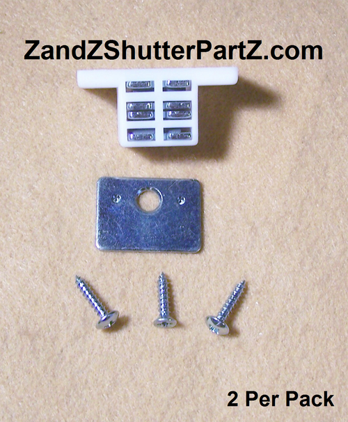 Extra Strength Plantation Shutter Magnet – 25 lb. Pull with Zinc Strike Plate (2-Pack)