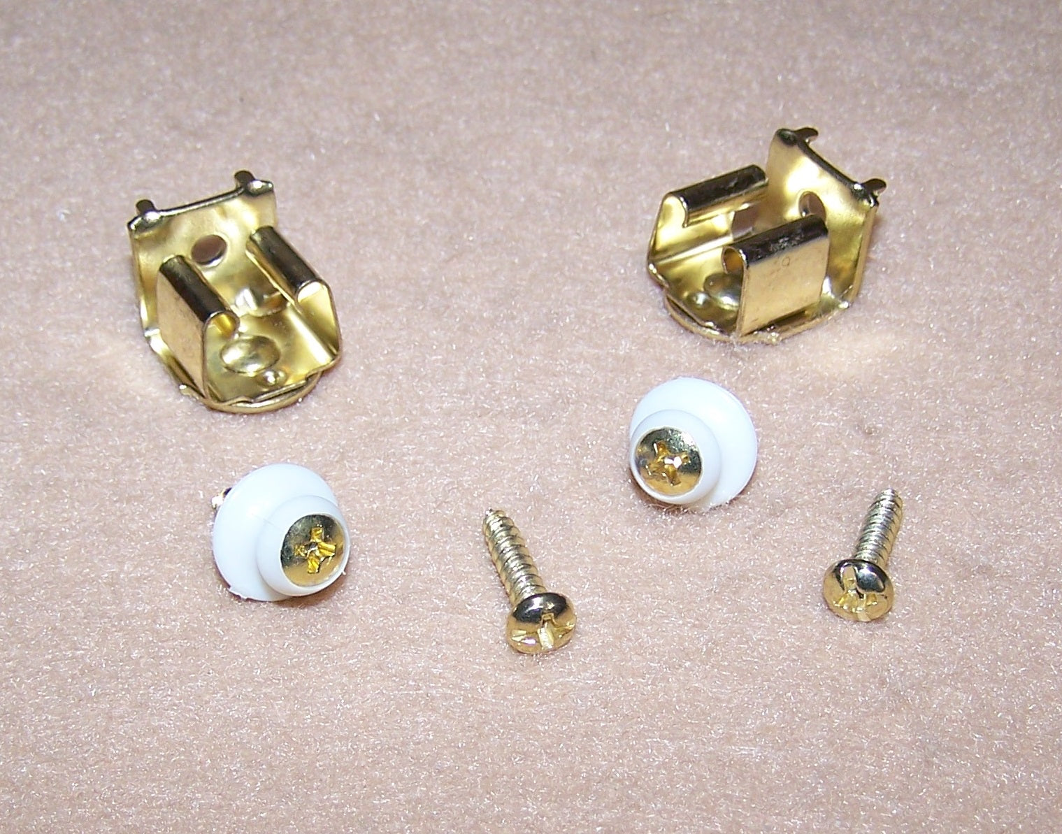 Brass Plantation Shutter Catch – Receiver Catch Replacement Hardware (2-Pack)