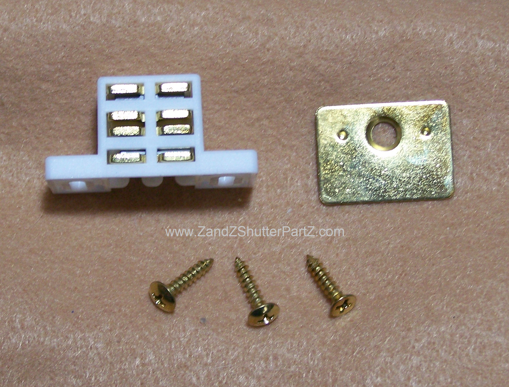 Extra Strength Plantation Shutter Magnet – 25 lb. Pull with Brass Strike Plate (2-Pack)