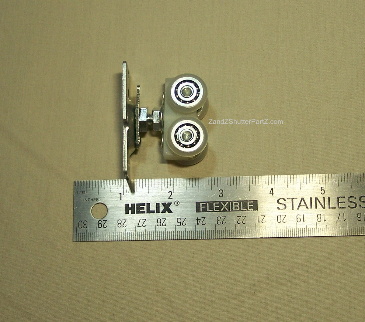 Replacement Rollers next to ruler
