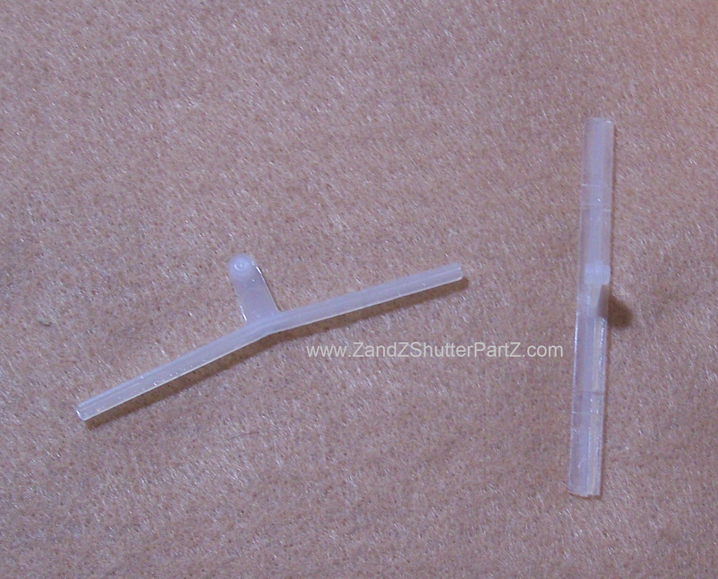 Shutter Vane Connector for 3½" Vinyl & Poly Louvers – Variety 2, 2 Pack (Part #ZZ075)
