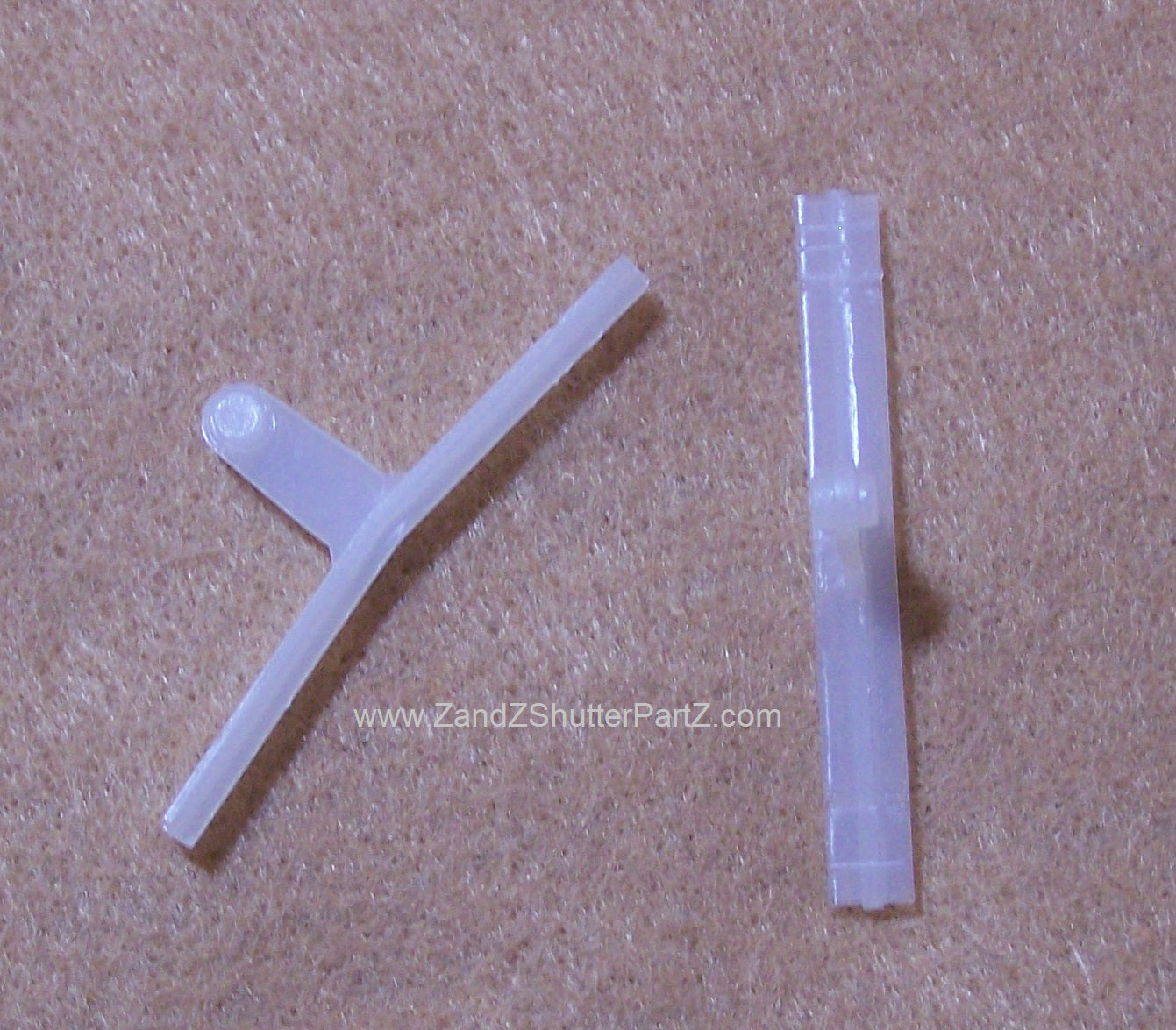 Shutter Vane Connector for 2½" Vinyl & Poly Louvers – Variety 2, 2 Pack (Part #ZZ076)
