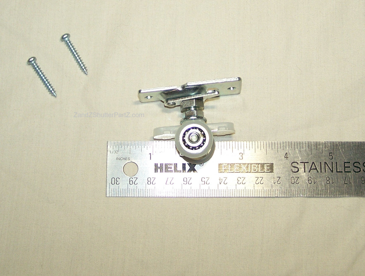 2 Wheel roller for shutter track
