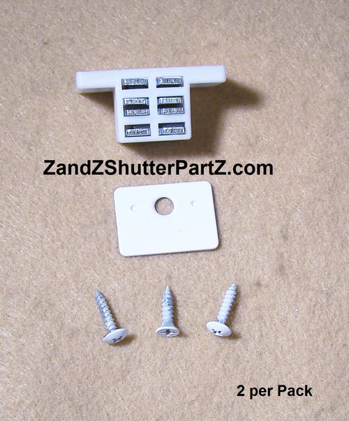 Extra Strength Plantation Shutter Magnet – 25 lb. Pull with White Strike Plate (2-Pack)