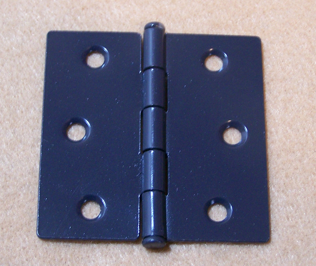 Black Satin Plantation Shutter Hinge – 2½" x 2½" Butt Hinge (2-Pack)