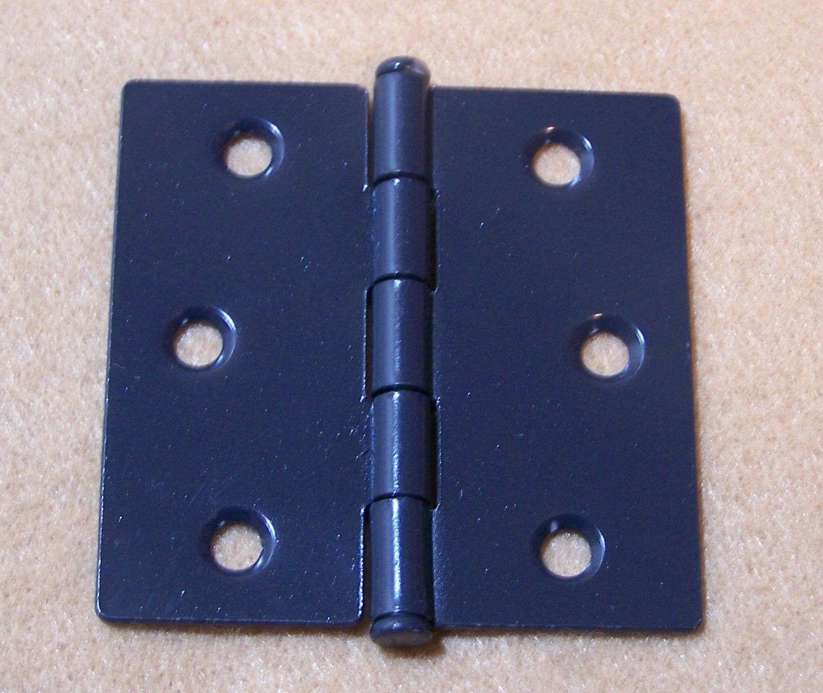 Black Satin Plantation Shutter Hinge – 2½" x 2½" Butt Hinge (2-Pack)