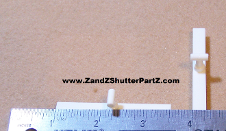 Thick Style Shutter Vane Connector for 3" Vinyl & Poly Louvers – 2 Pack (Part #ZZ064)