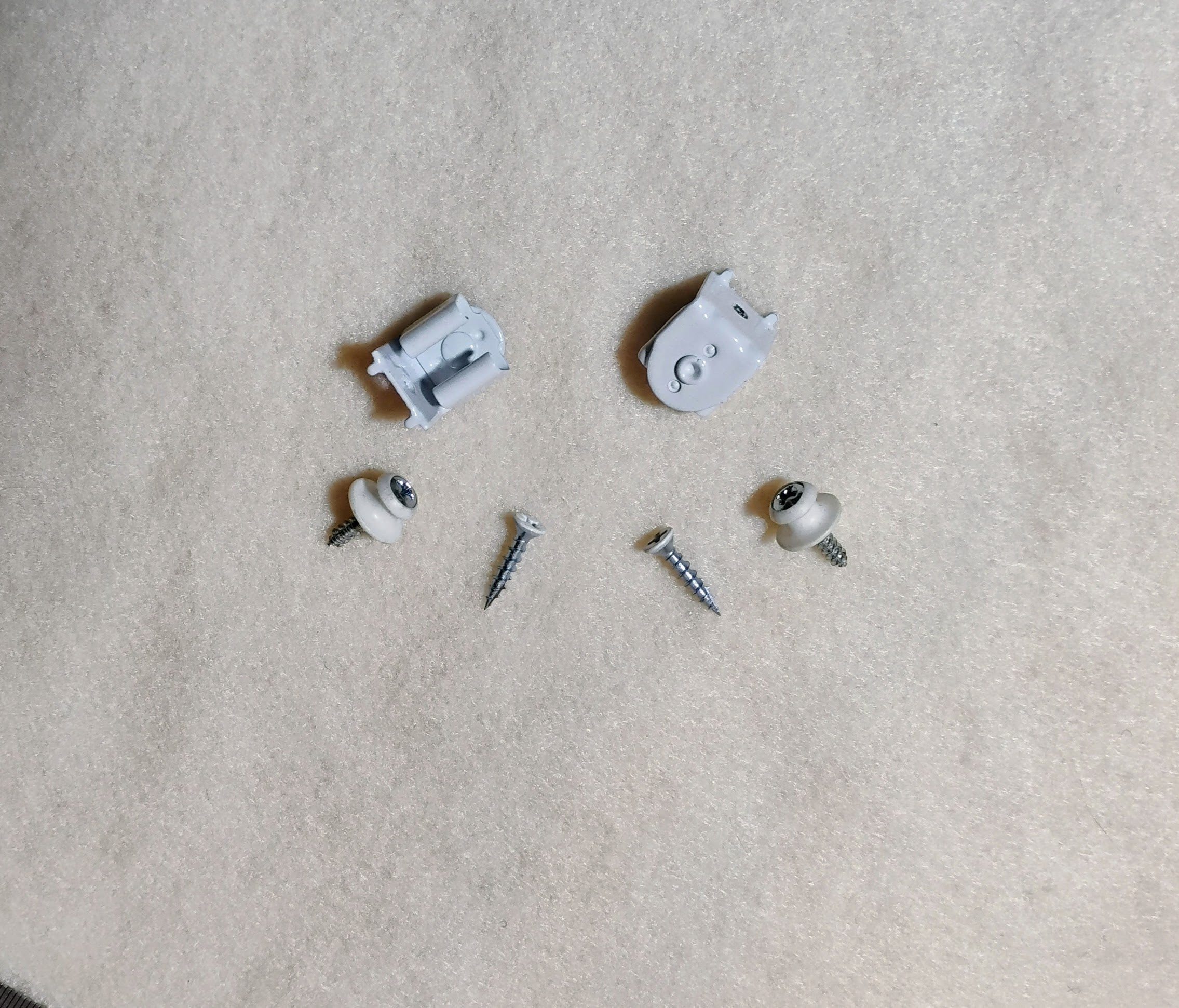 White Receiver Catch / Plantation Shutter Catch