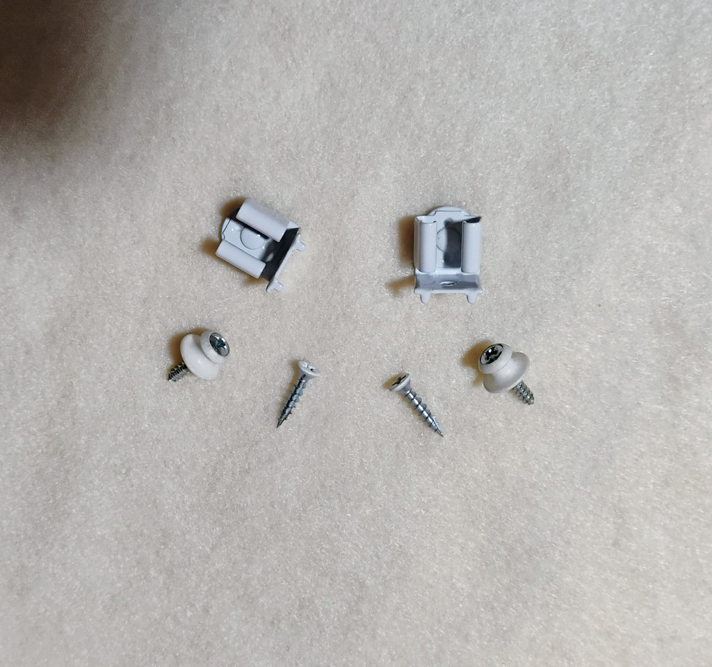 White Plantation Shutter Catch / Receiver Catch