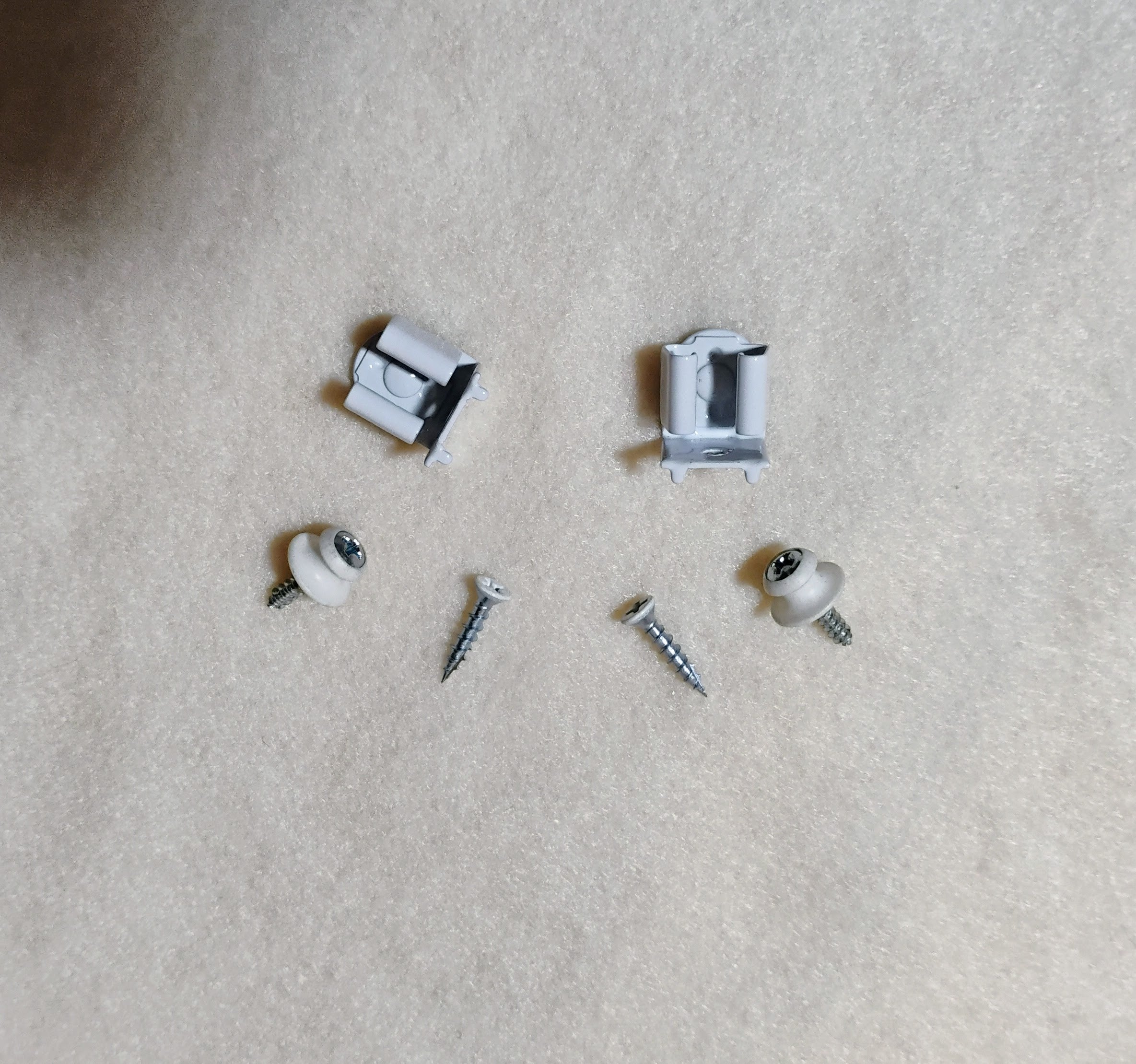 White Plantation Shutter Catch / Receiver Catch