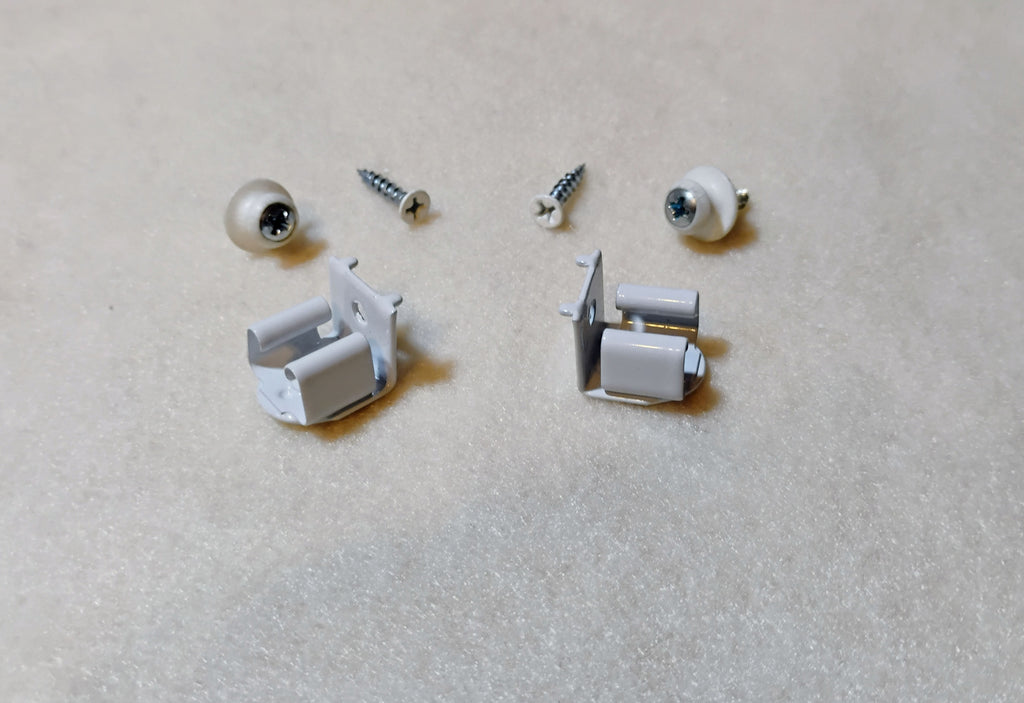 Plantation Shutter Receiver Catch - White