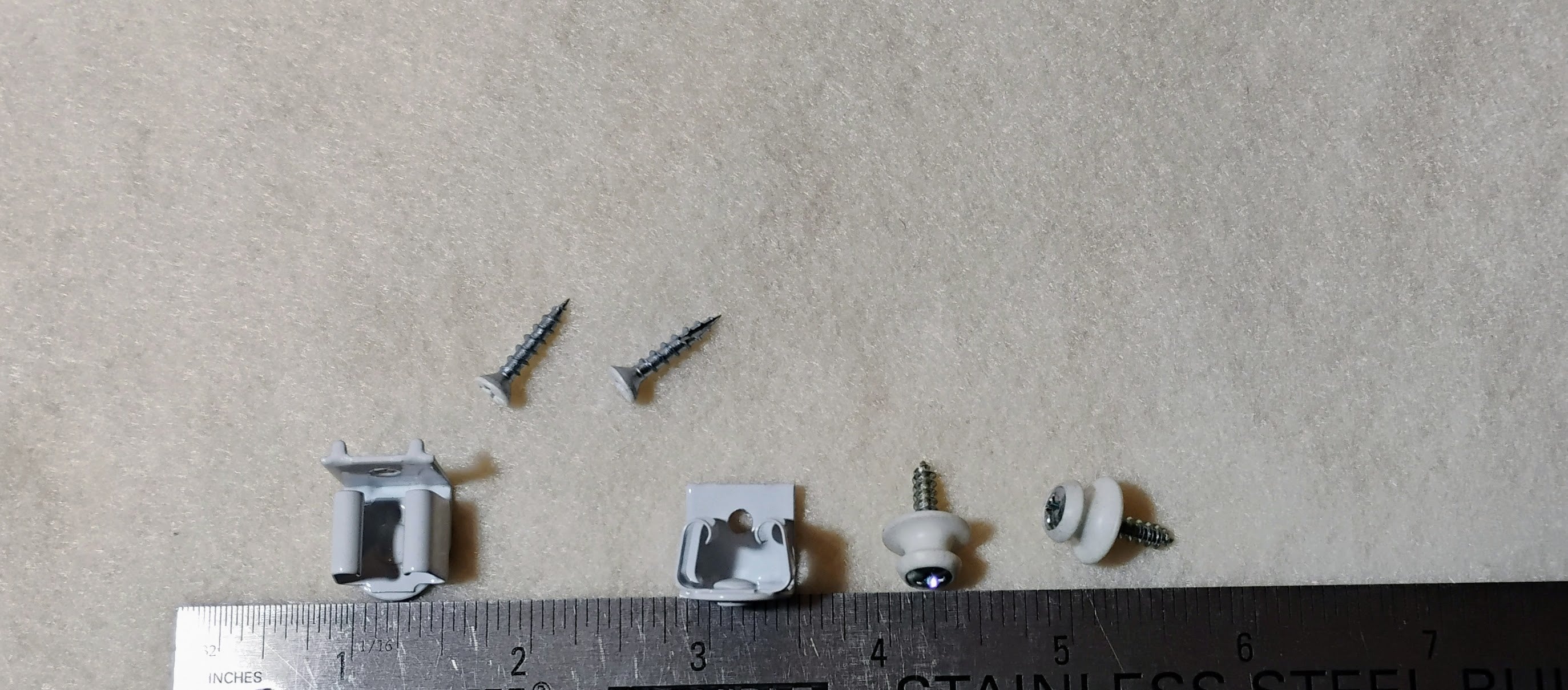 White Plantation Shutter Catch - Receiver Catch