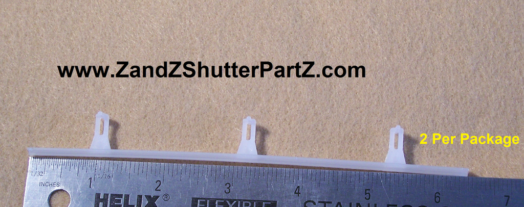 Shutter Vane Connector for 2½" Vinyl & Poly Louvers – 2 Pack (Tilt Bar Repair)