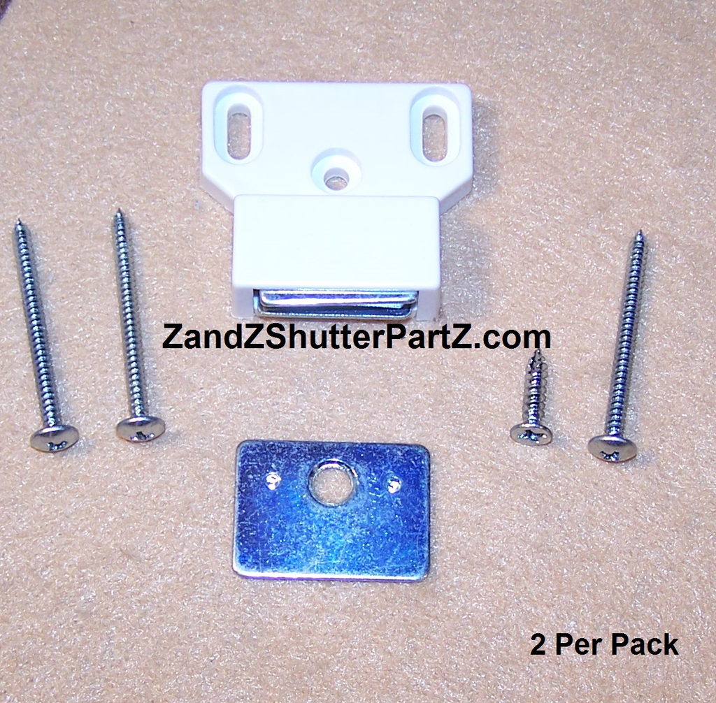 Long Reach Plantation Shutter Magnet – 13 lb. Pull with Zinc Strike Plate (2-Pack)
