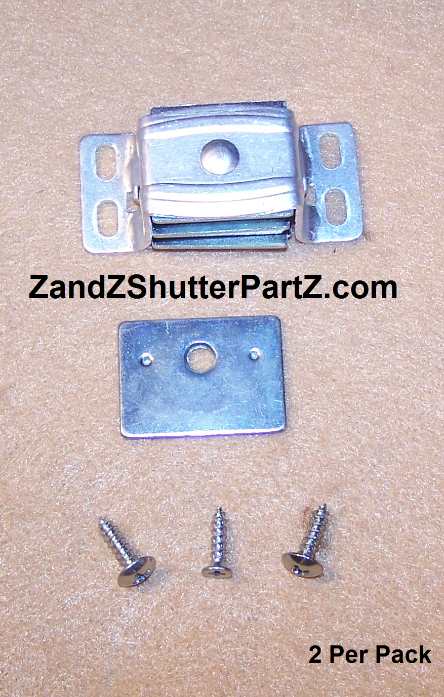 Aluminum Plantation Shutter Magnet – 13 lb. Pull, No Plastic Parts (2-Pack)