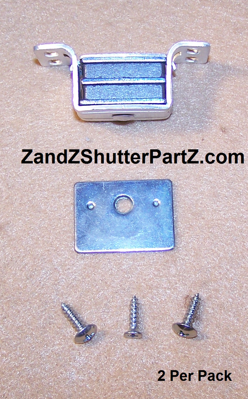 Aluminum Plantation Shutter Magnet – 13 lb. Pull, No Plastic Parts (2-Pack)