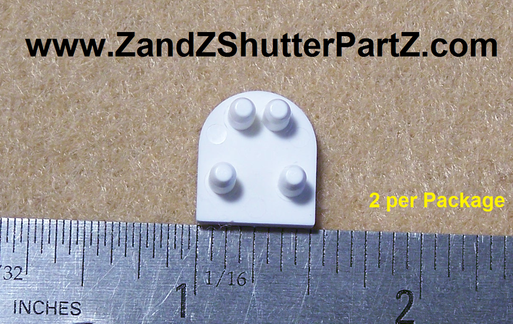 Vinyl & Poly Plantation Shutter End Cap – Style 1, 2 Pack (Part #ZZ020)