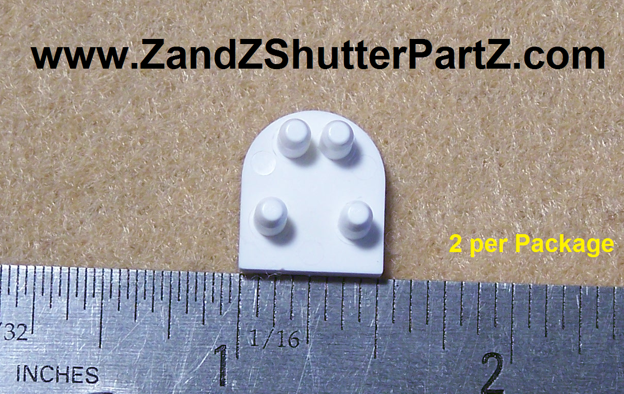 Vinyl & Poly Plantation Shutter End Cap – Style 1, 2 Pack (Part #ZZ020)
