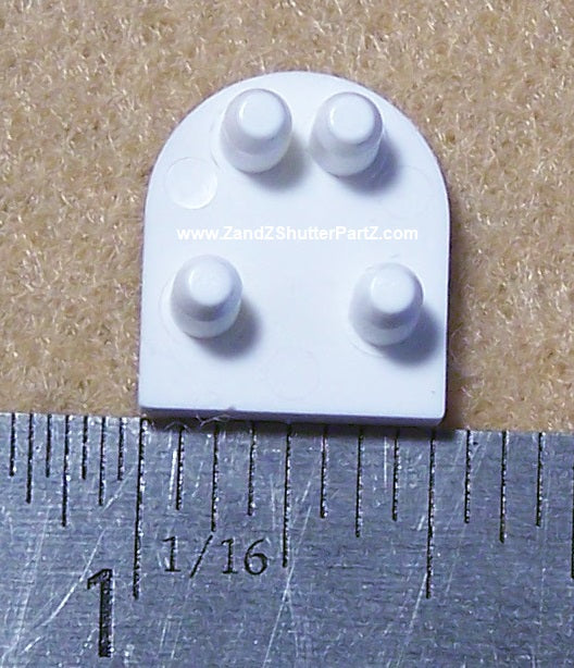 Vinyl & Poly Plantation Shutter End Cap – Style 1, 2 Pack (Part #ZZ020)