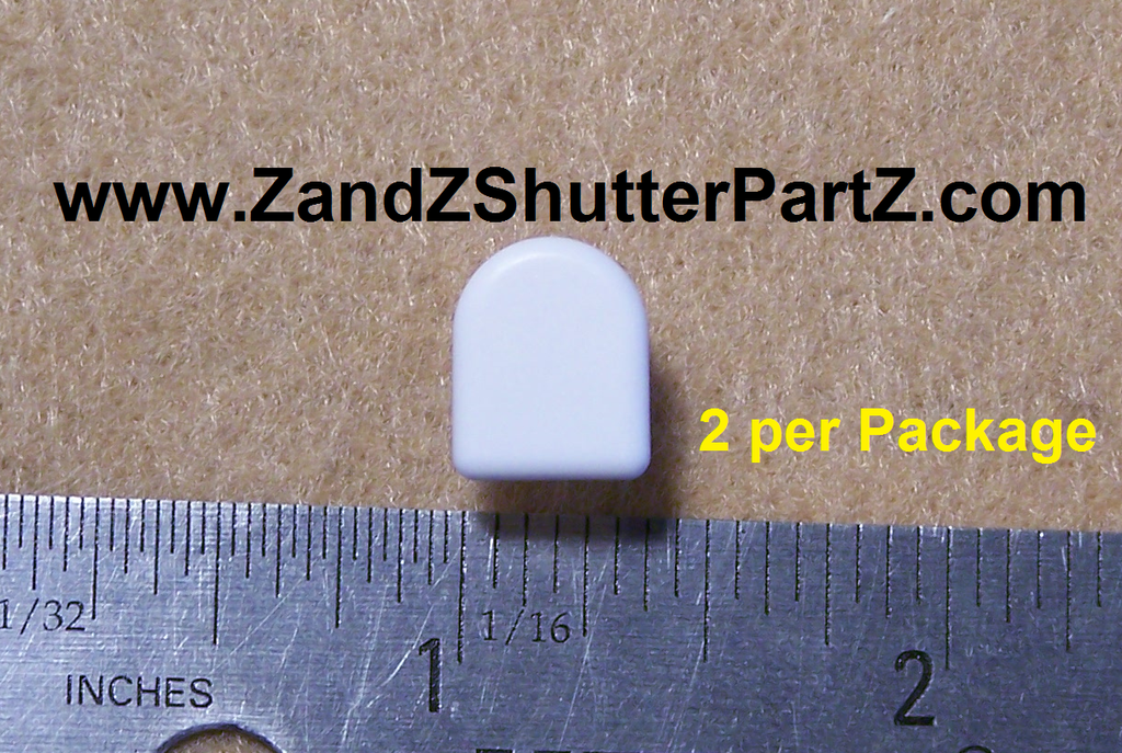 Vinyl & Poly Plantation Shutter End Cap – Style 4, 2 Pack (Part #ZZ087)