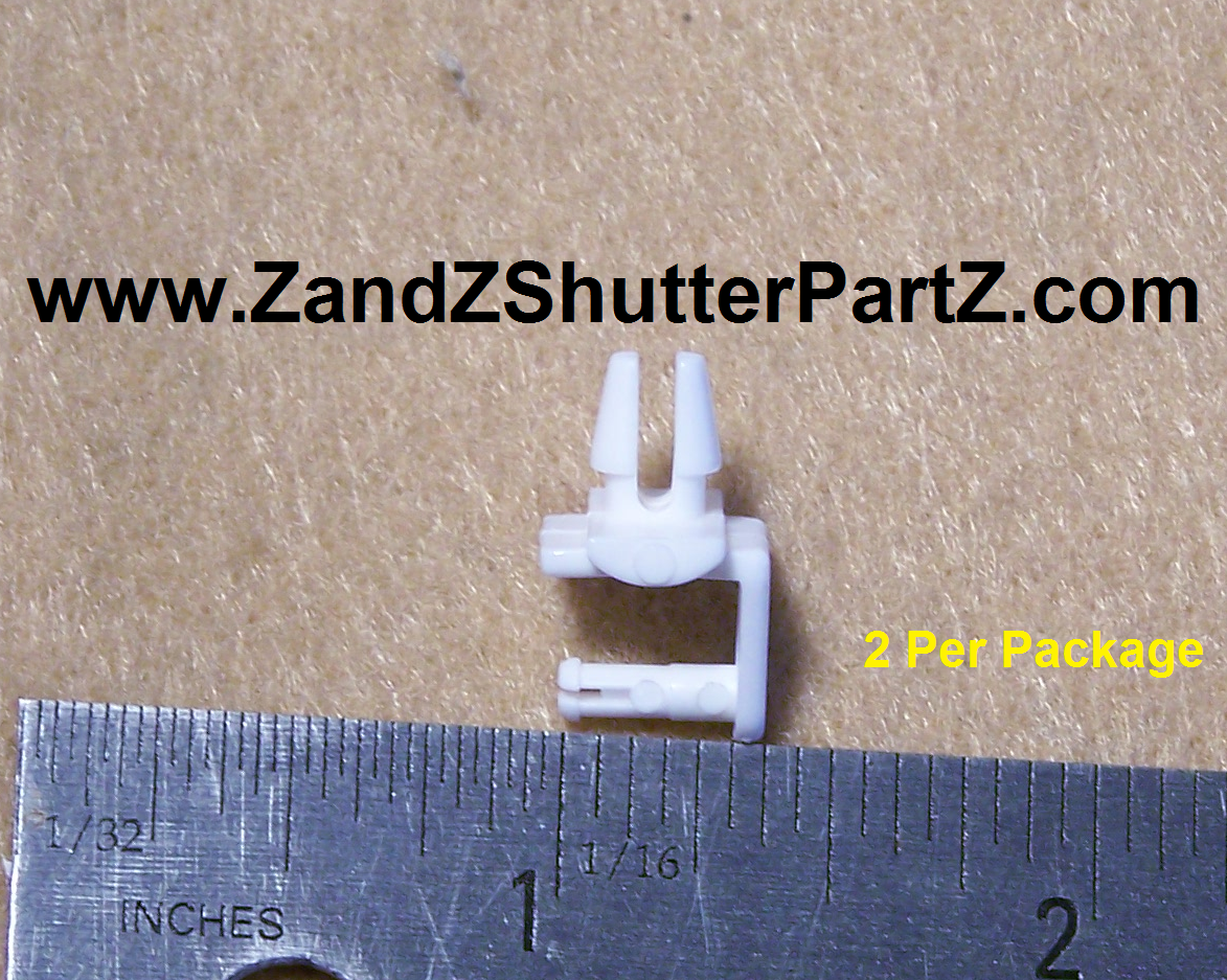 Vinyl & Poly Plantation Shutter Side Connector – 2 Pack (Part #ZZ089)